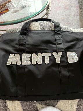 Stoney Clover Lane Black Tote with Crystal Lettering